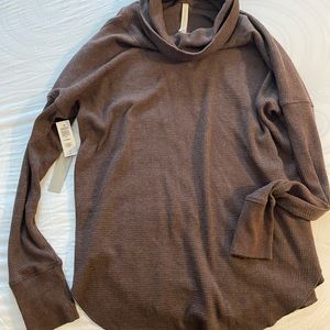 Aritzia cowl neck thermal long sleeve